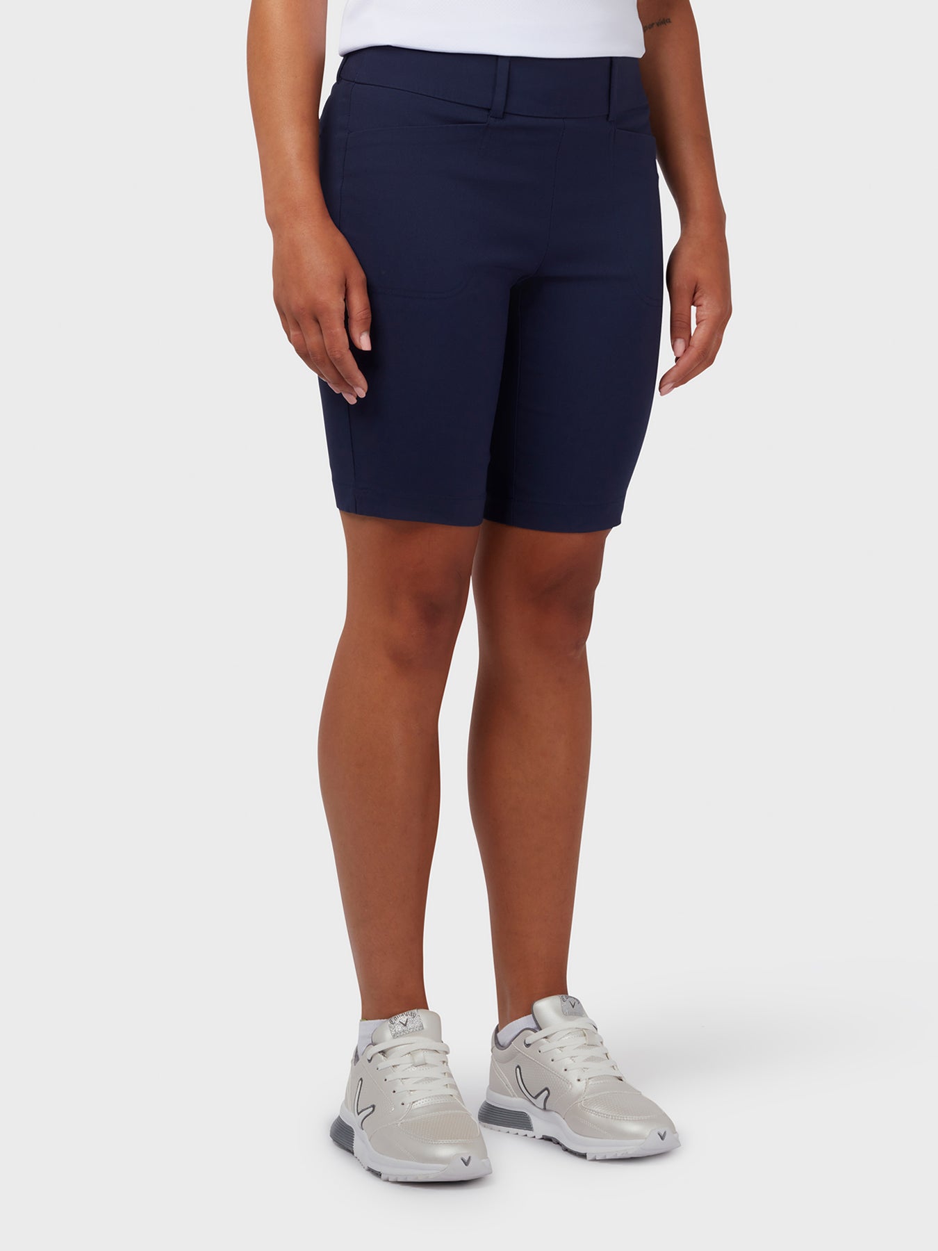 View Truesculpt Stretch Womens Shorts In Peacoat information