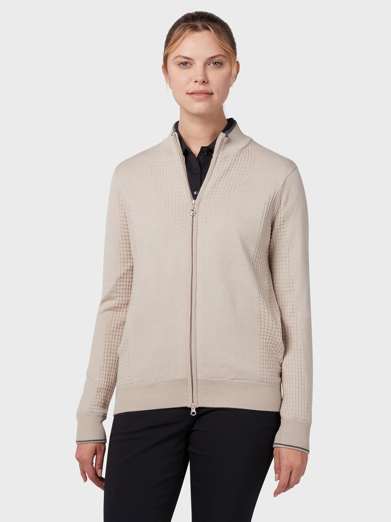 View Lined Windstopper FullZip Womens Sweater In Chateau Grey Chateau Grey S information