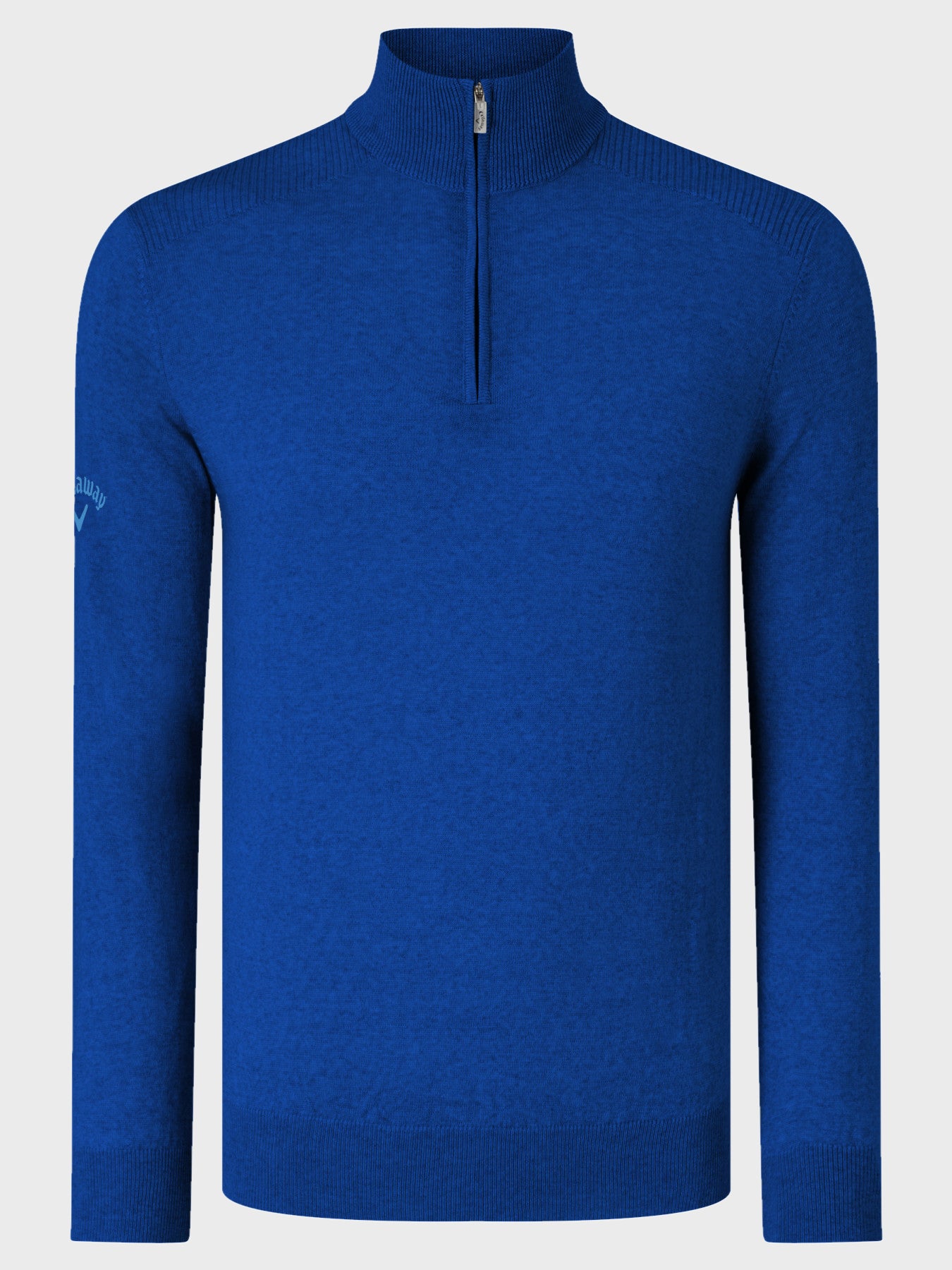 View Quarter Zip Merino Sweater In Surfing Blue Surfing Blue XXL information