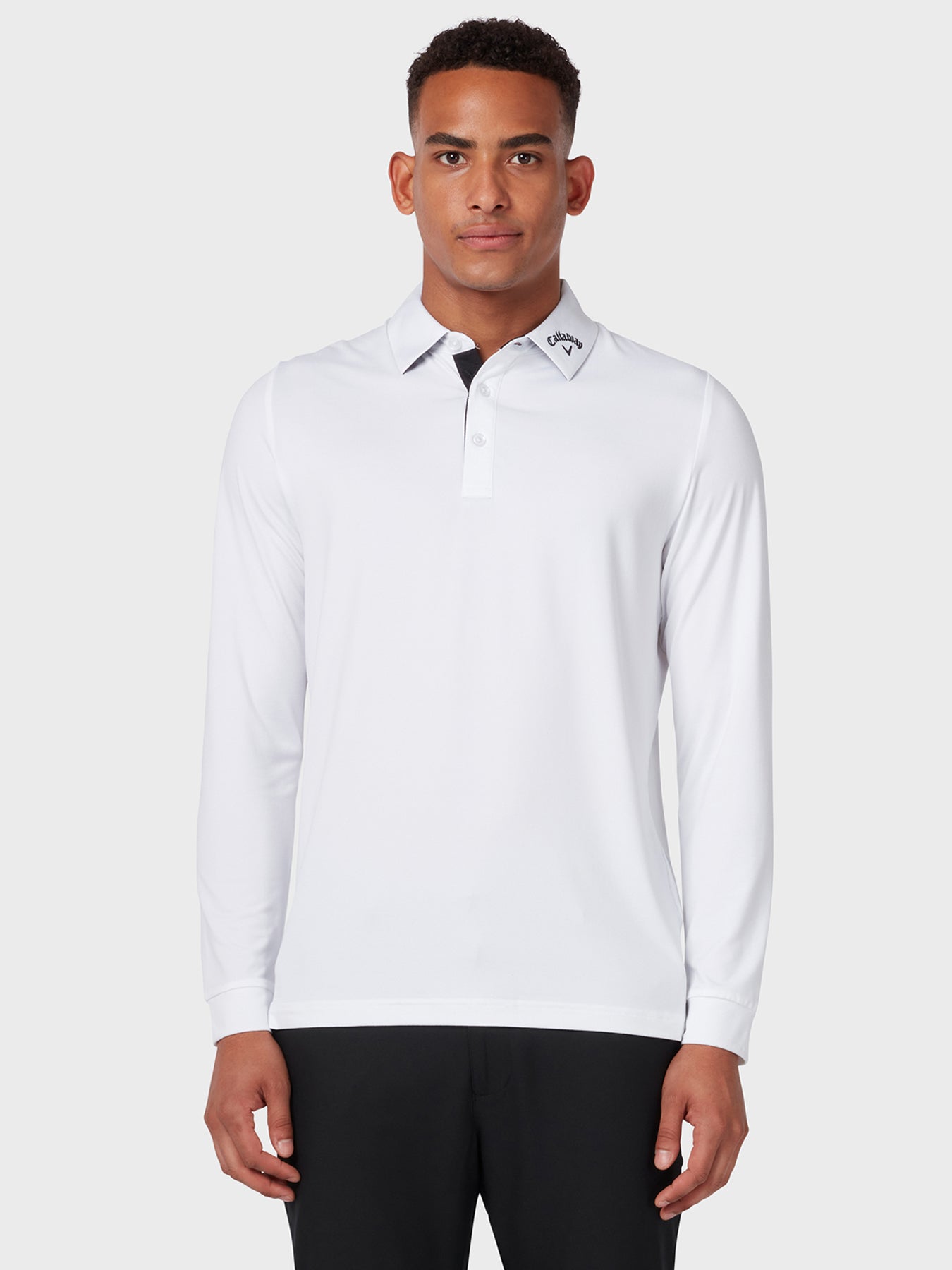 View Long Sleeve Performance Polo In Bright White information