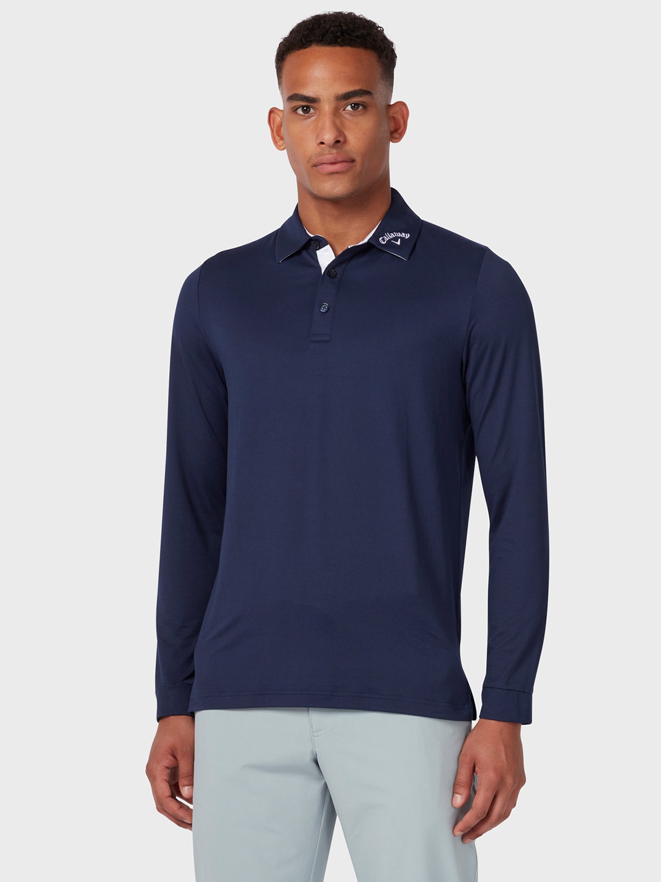 View Long Sleeve Performance Polo In Peacoat information