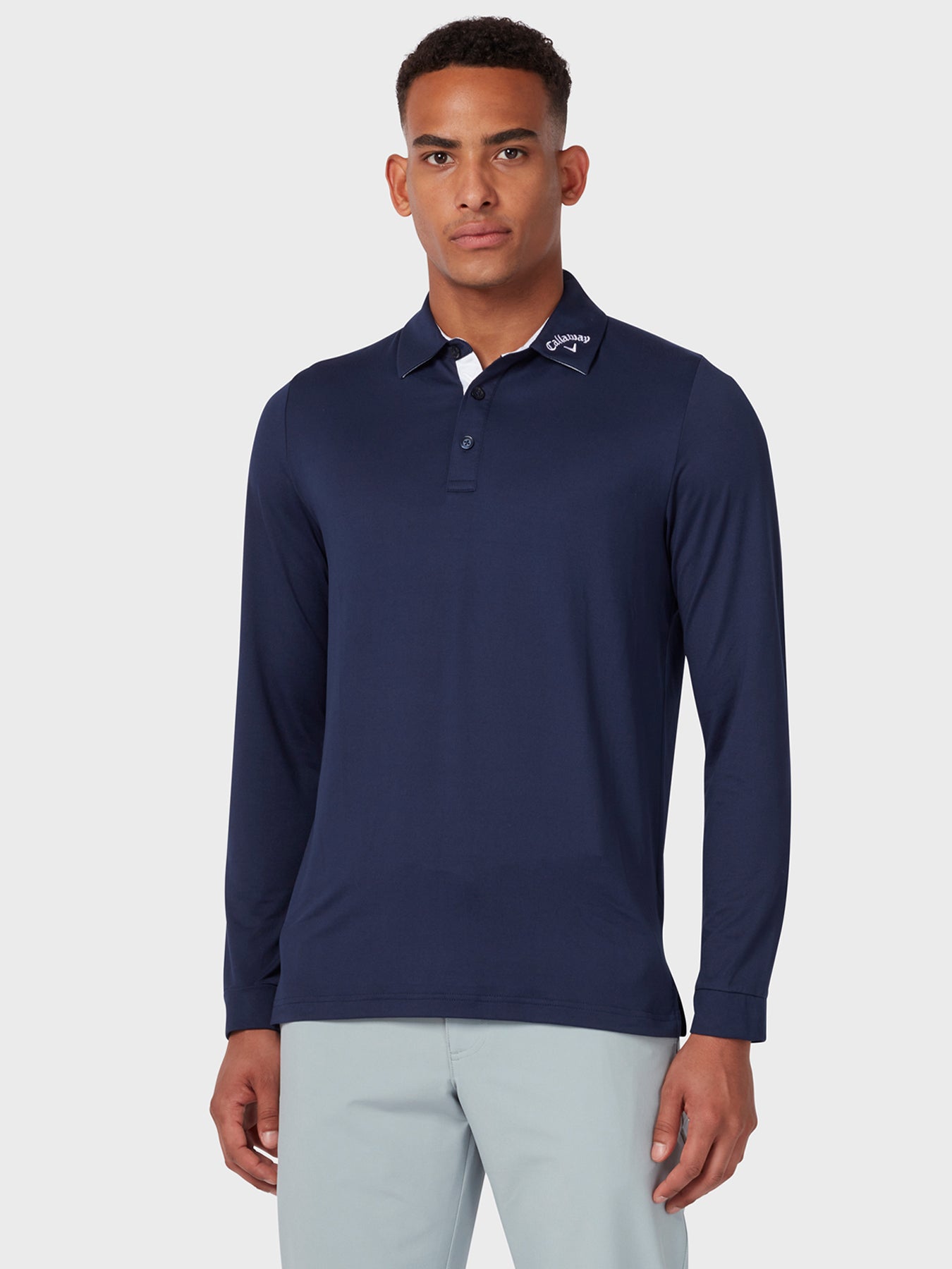 View Long Sleeve Performance Polo In Peacoat Peacoat L information