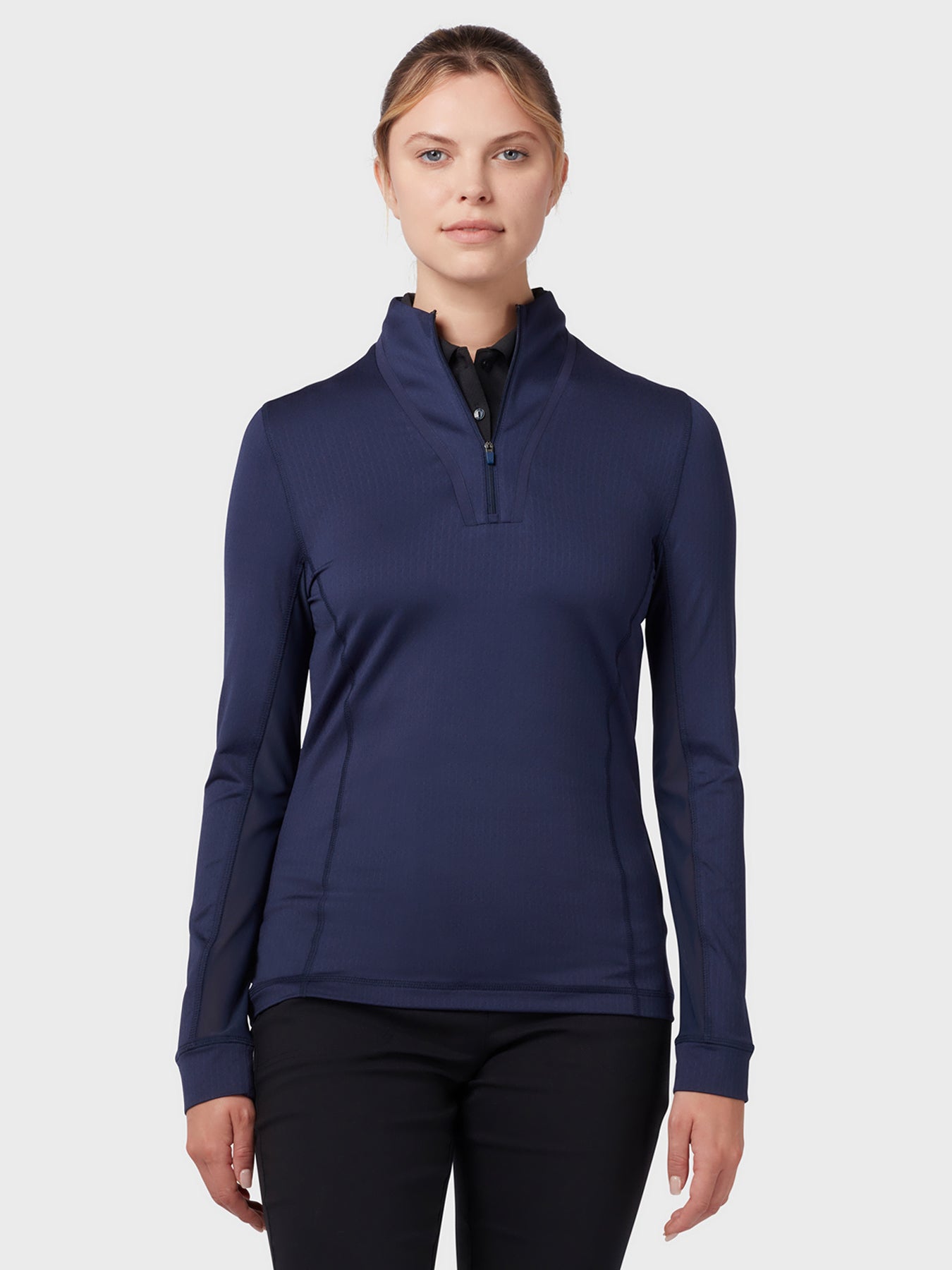 View 14 Zip Womens Chev Top In Peacoat Peacoat XXL information