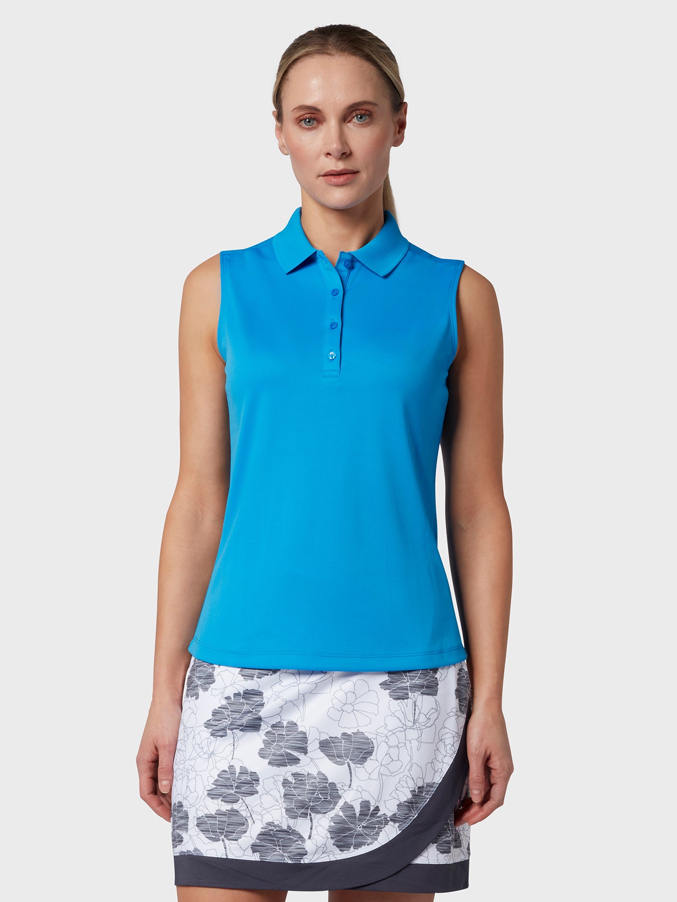 View Sleeveless Womens Polo In Blue Sea Star Blue Sea Star XL information