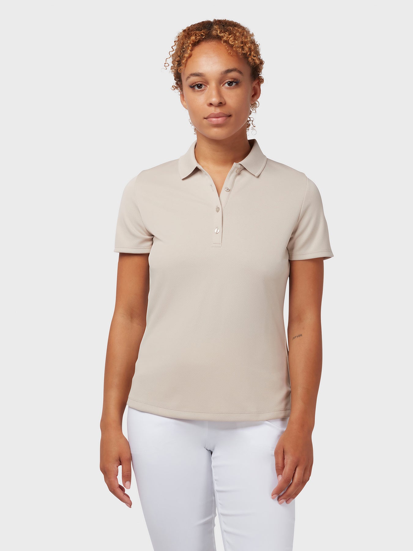 View Swing Tech Womens Polo In Chateau Grey Chateau Grey S information