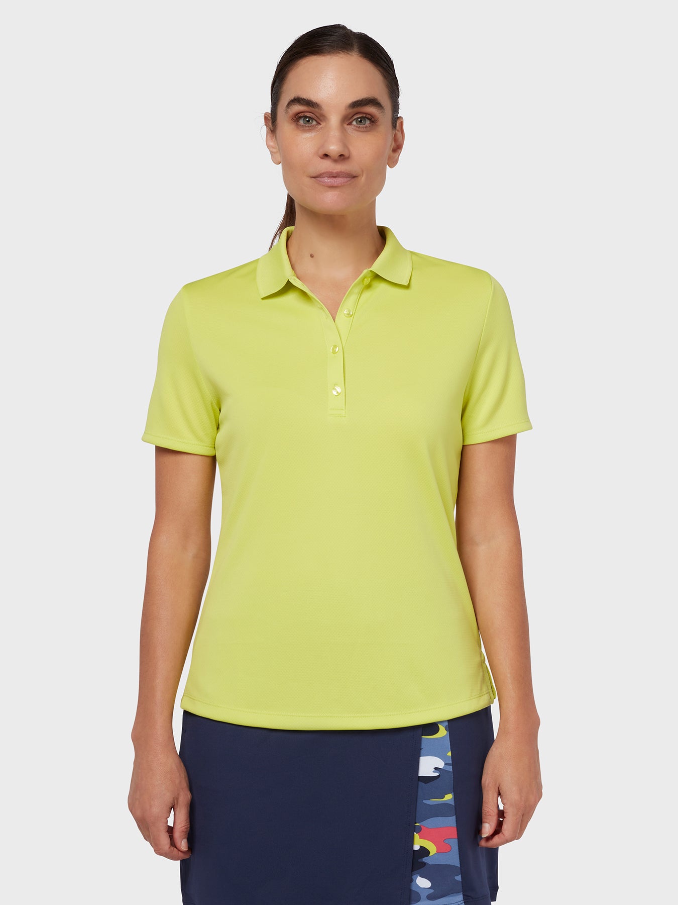 View Swing Tech Womens Polo In Limeade information