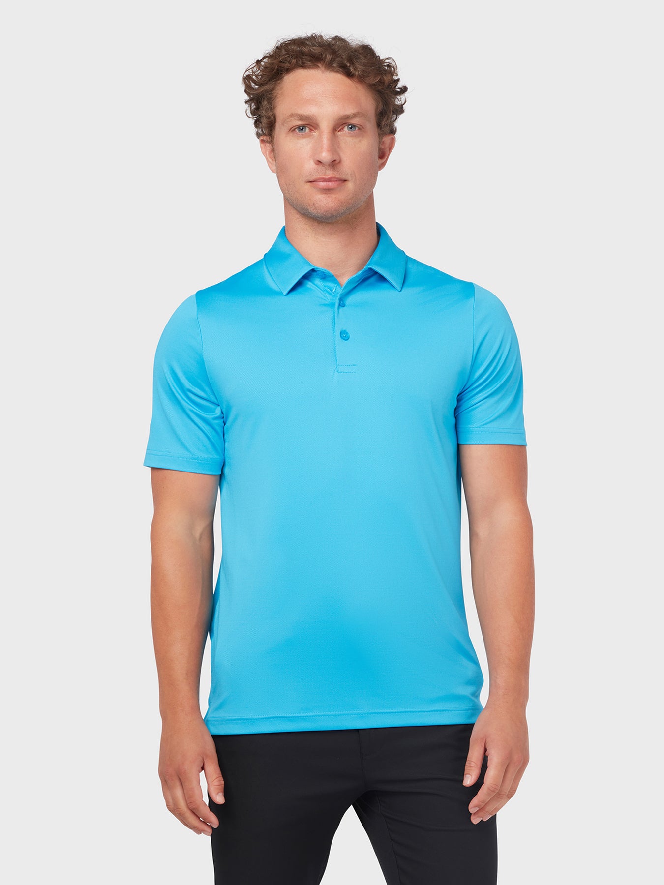 View Swing Tech Tour Polo In Malibu Blue Malibu Blue XXL information