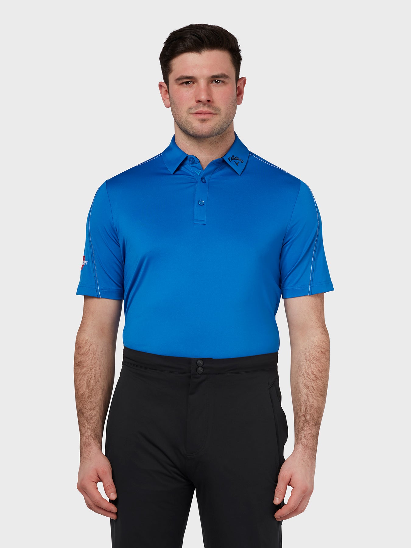 View Odyssey Double Stitch Polo In Magnetic Blue information