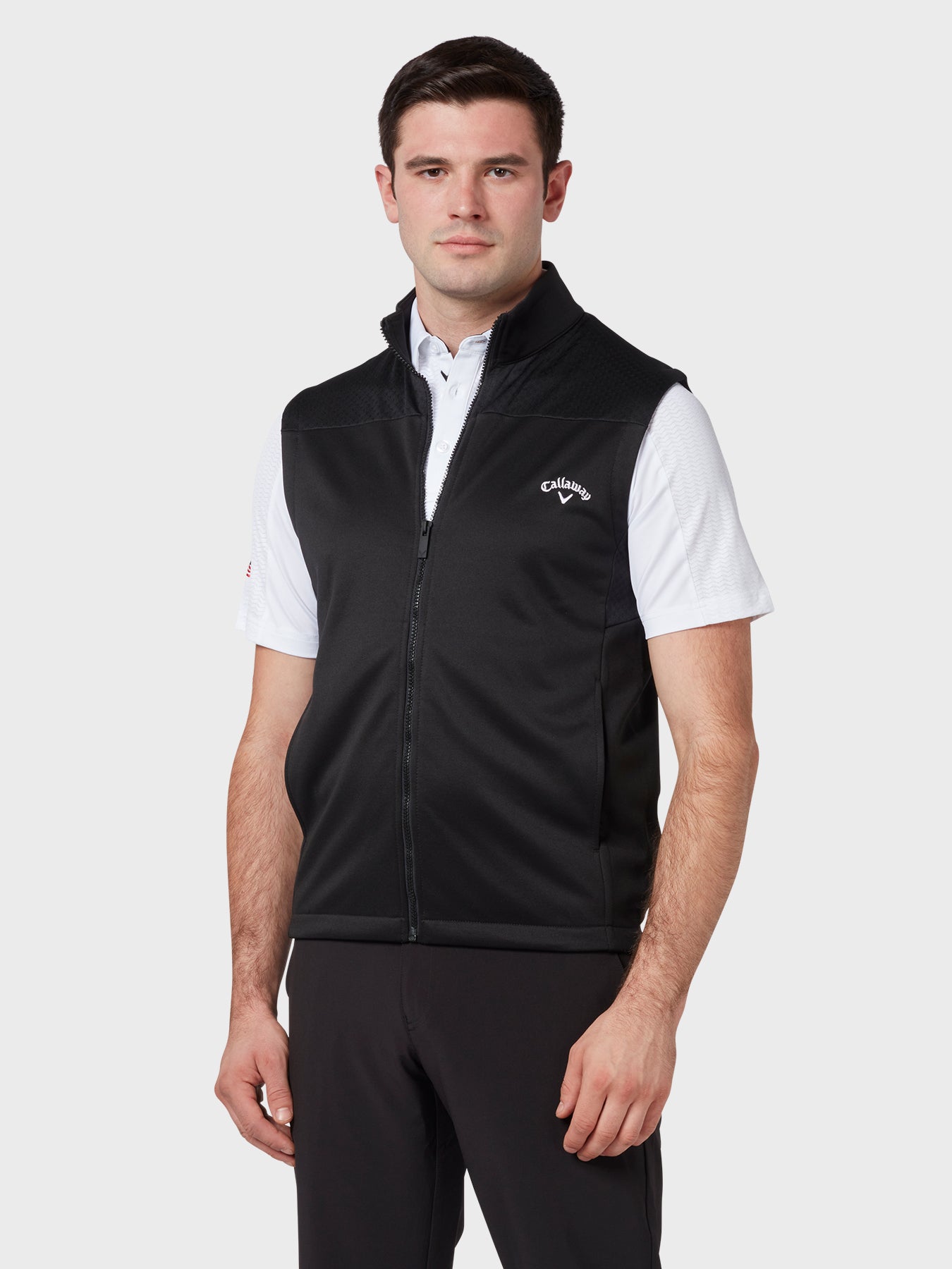 View Swingtech Fleece Gilet In Caviar Caviar XXL information