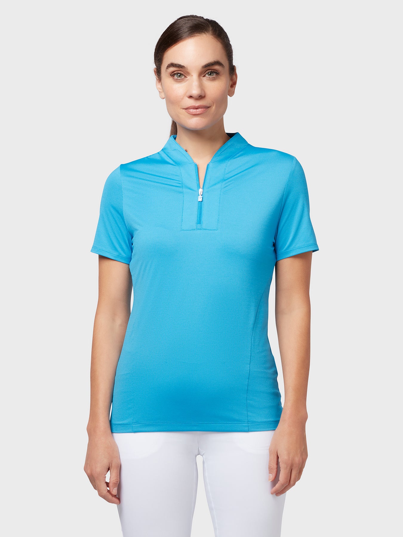 View Texture Womens Polo In Blue Sea Star Heather Blue Sea Star Htr L information