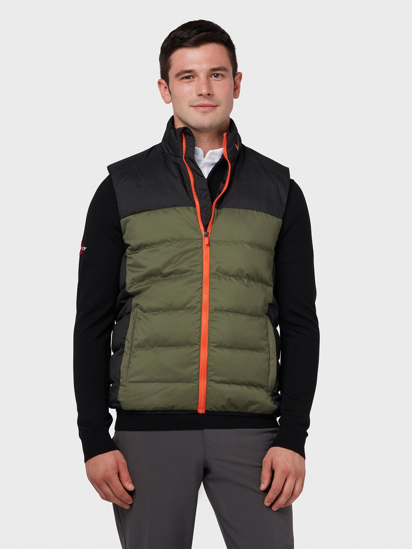 View Premium Puffer Gilet In Caviar Caviar XXL information