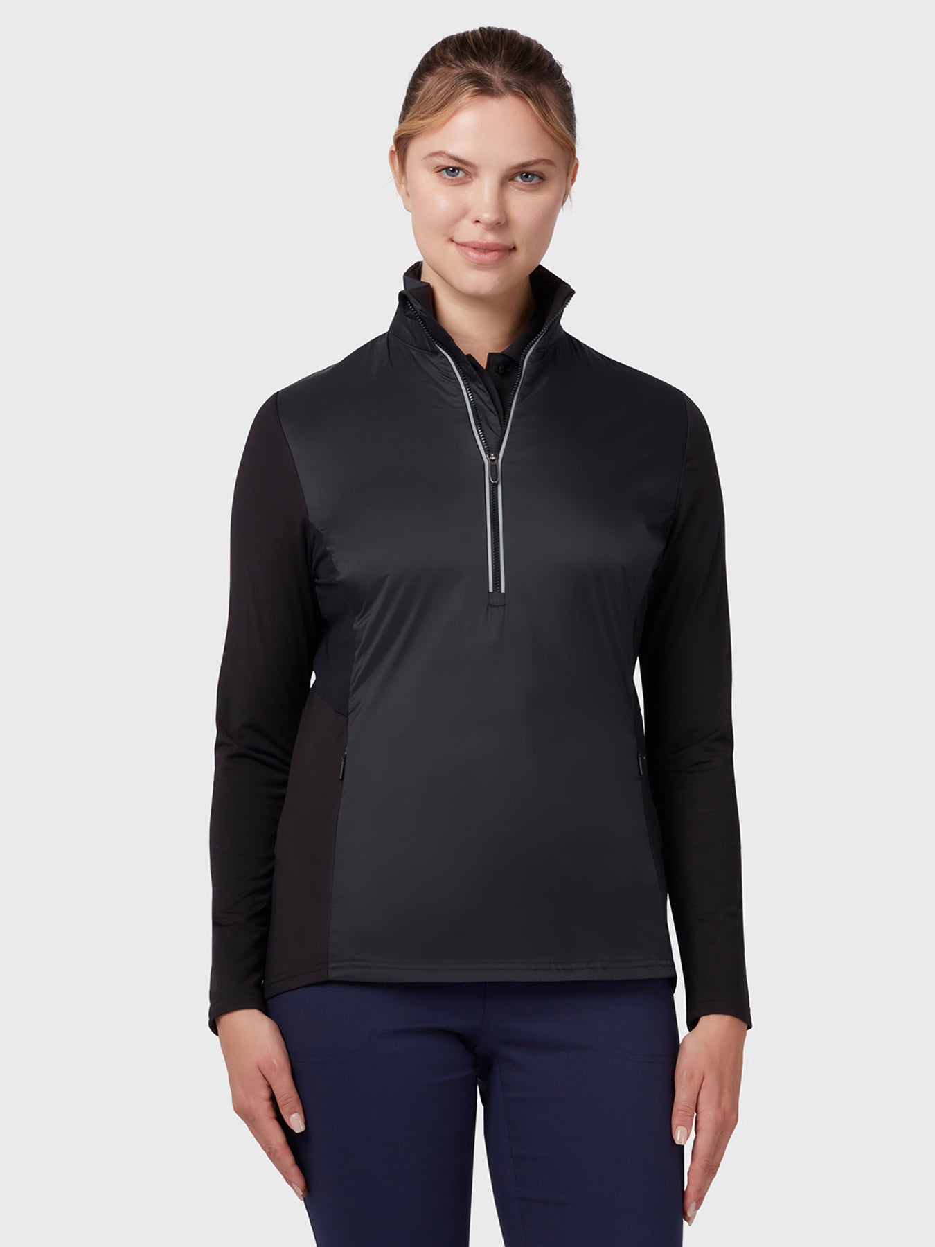 View Insulated Aquapel 14 Zip Womens Sweater In Caviar Caviar XXL information