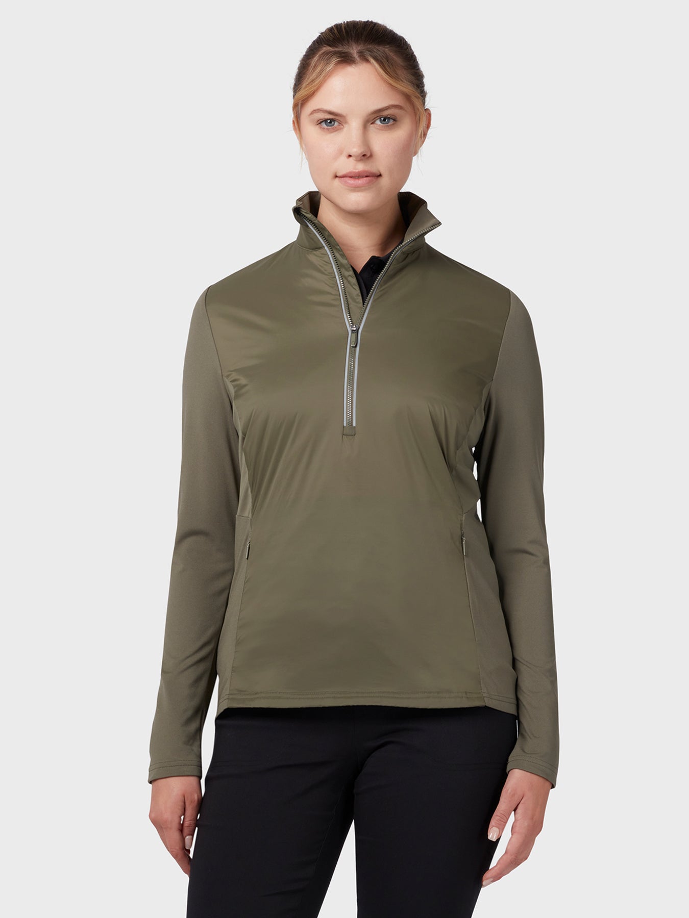 View Insulated Aquapel 14 Zip Womens Sweater In Industrial Green information