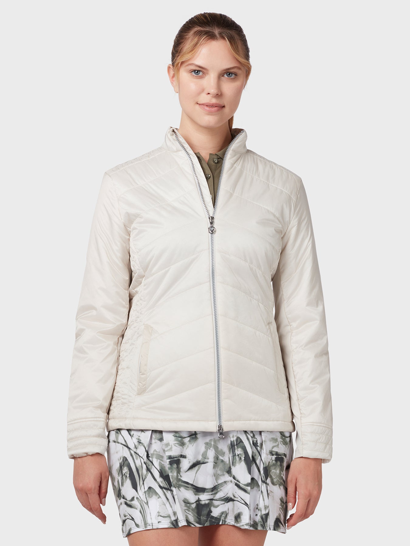 View Womens Quilted Jacket In Moonbeam information