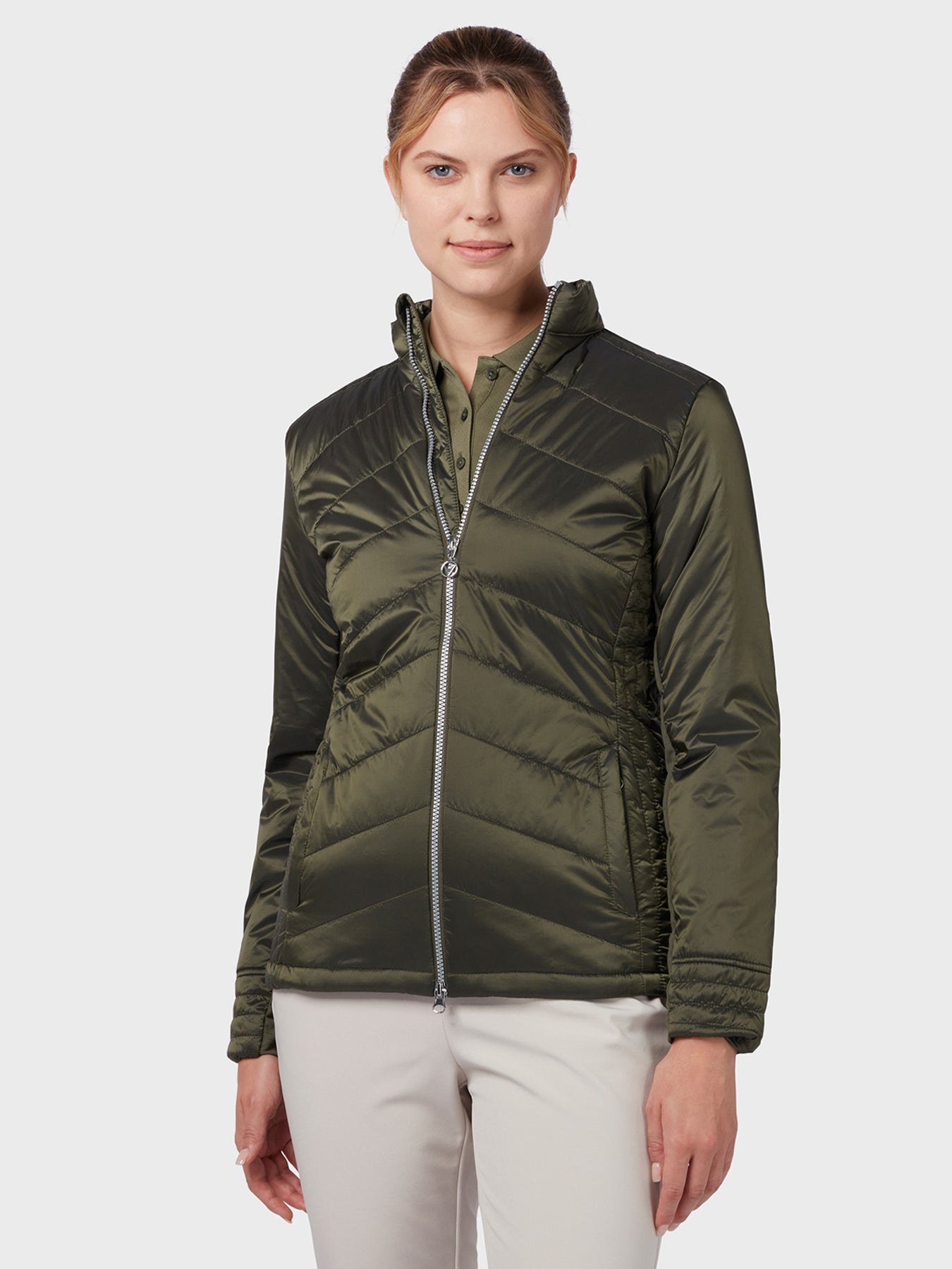 View Womens Quilted Jacket In Industrial Green Industrial Green M information