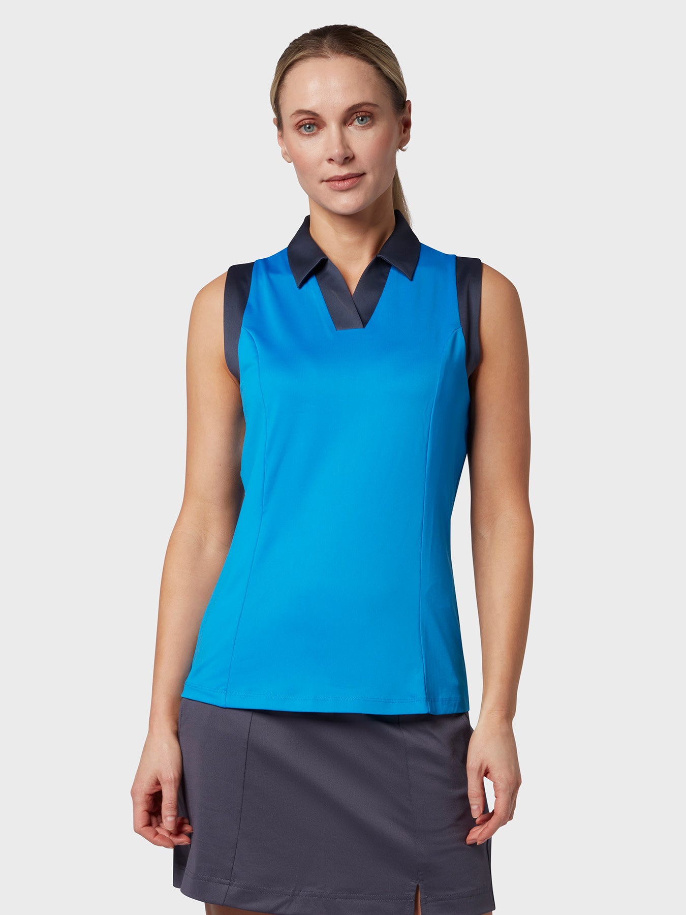 View Colour Block Womens Polo In Blue Sea Star Blue Sea Star L information