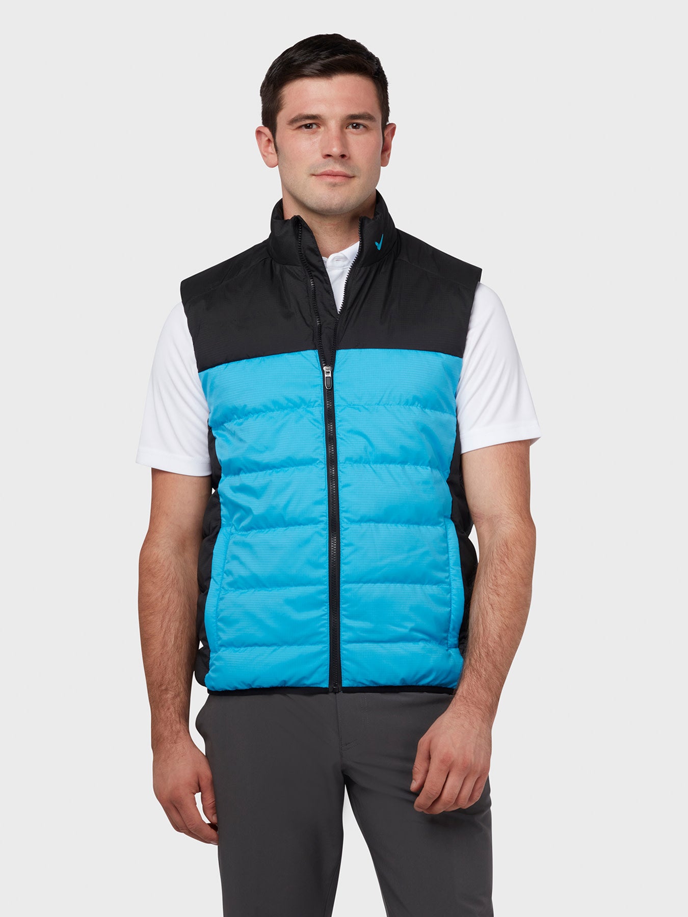 View Premium Puffer Gilet In Malibu Blue Malibu Blue S information