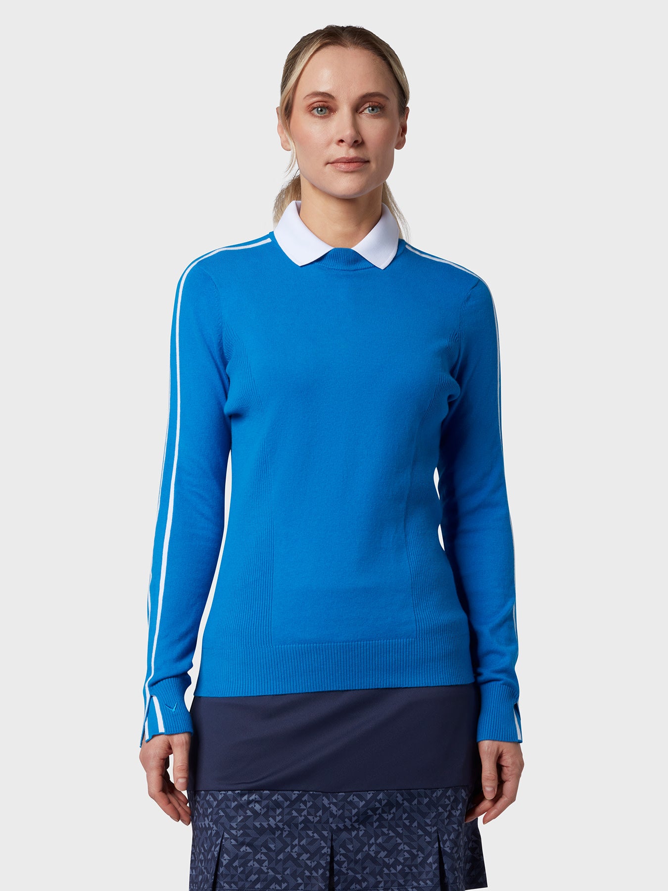 View Striped Womens Sweater In Blue Sea Star information