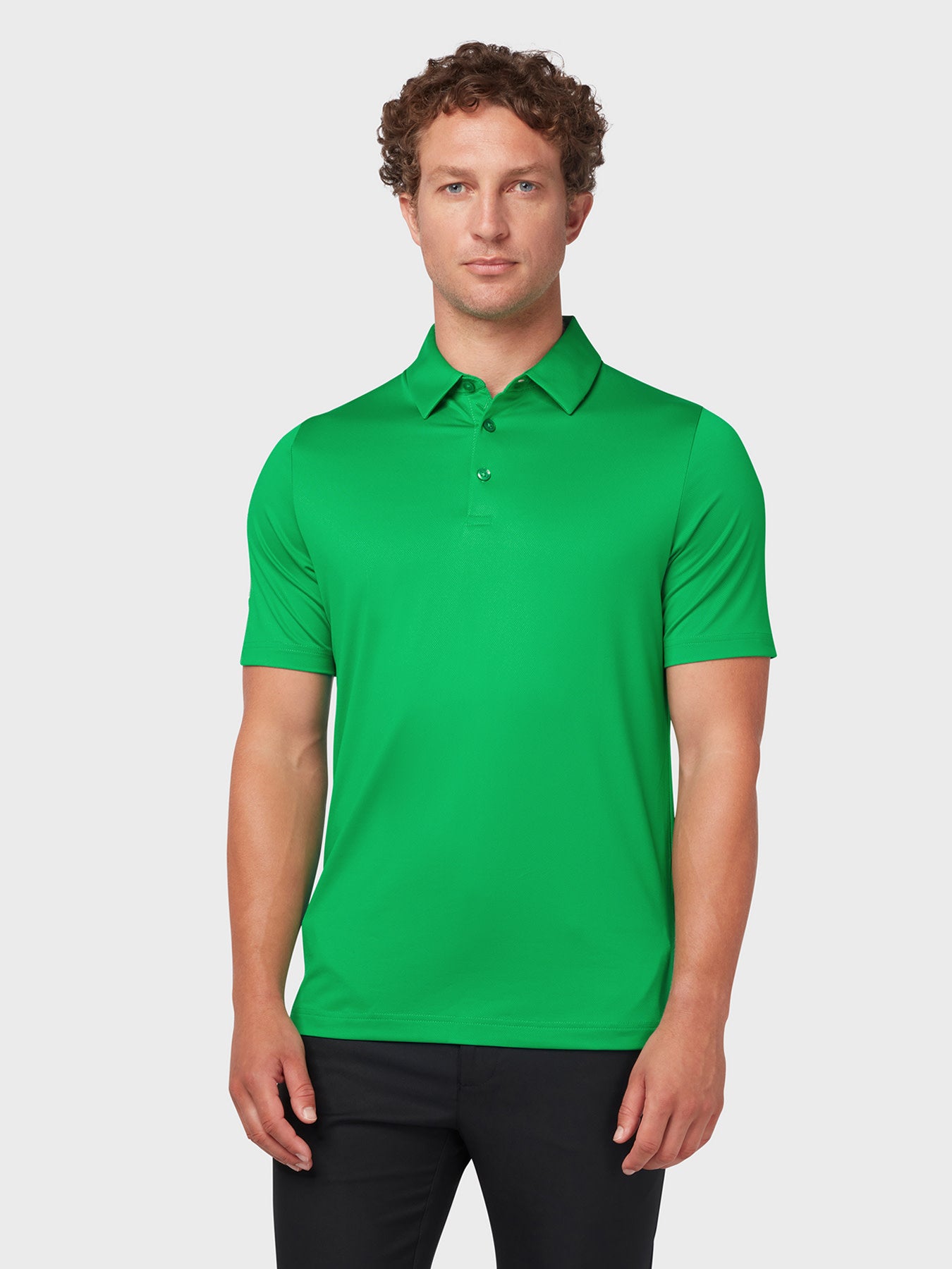 View Swing Tech Tour Polo In Golf Green Golf Green XL information