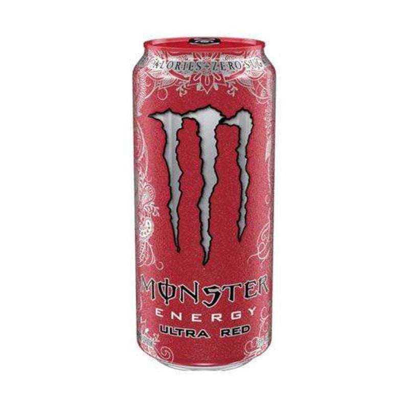 Monster Energy Drink, Ultra Red, 16 oz (24 Pack)