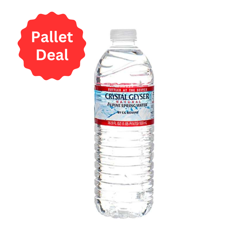 PALLET DEAL 42 CASES Crystal Geyser Water, 16.9 oz (24 Pack)