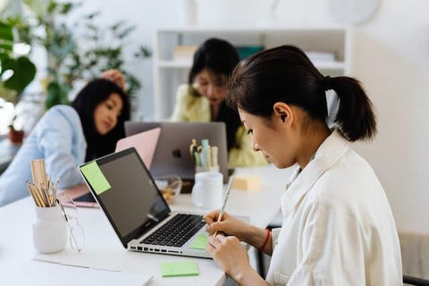 female creative entrepreneurs working in office