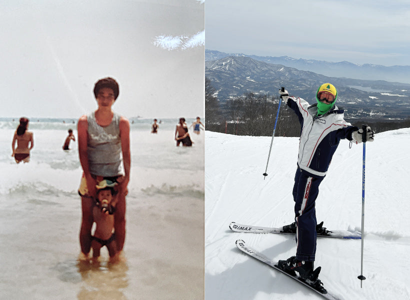 ビーチデビューは生後2ヶ月。冬は山、夏は海。 スポーツ万能少女