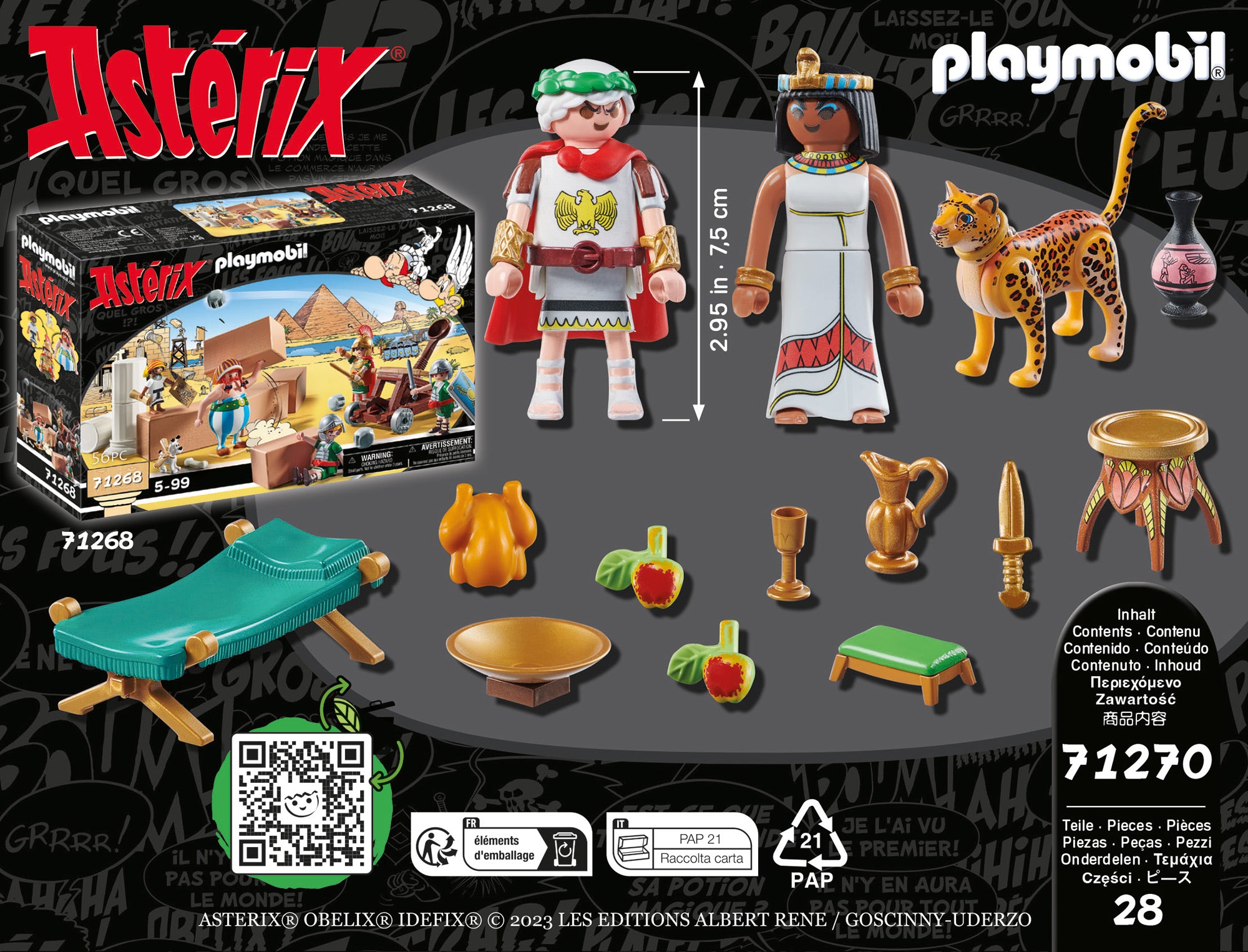 Playmobil Astérix 71269 Amonbofis gâteau empoisonné - Playmobil