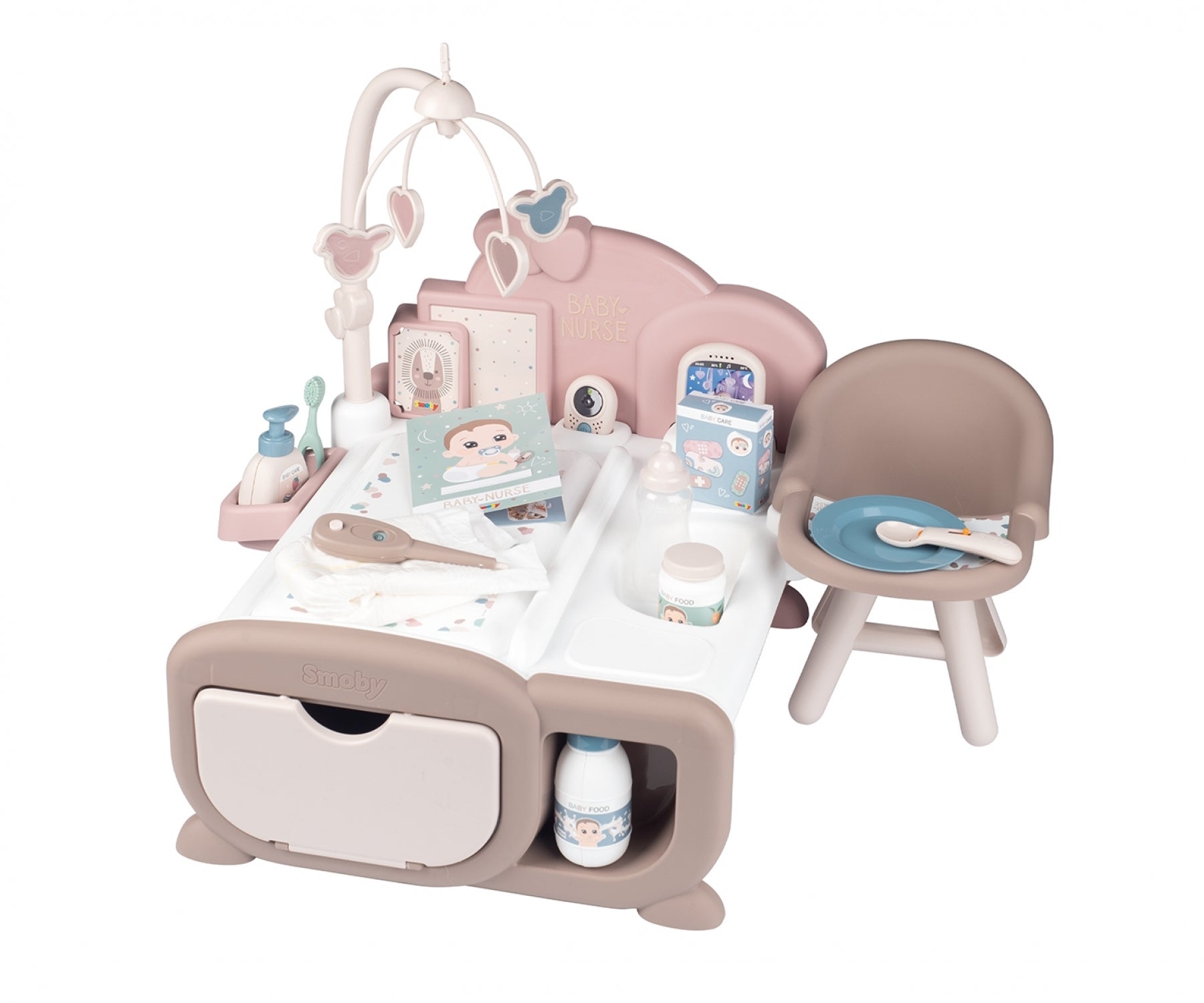 SMOBY - Nursery Electronique Baby Nurse - Poupon 30cm - 22