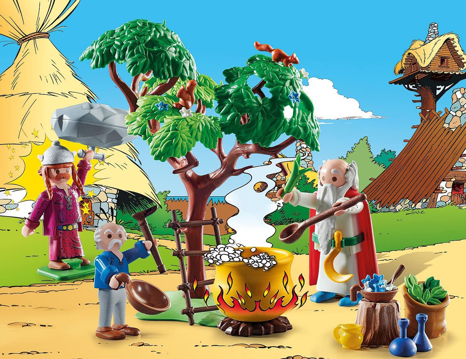  PLAYMOBIL Asterix 71015 Leader's Tent with Generals, Toy for  Children Ages 5+ : Toys & Games