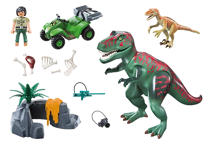 Playmobil - Dinos DuoPack Velociraptor with Dino Catcher