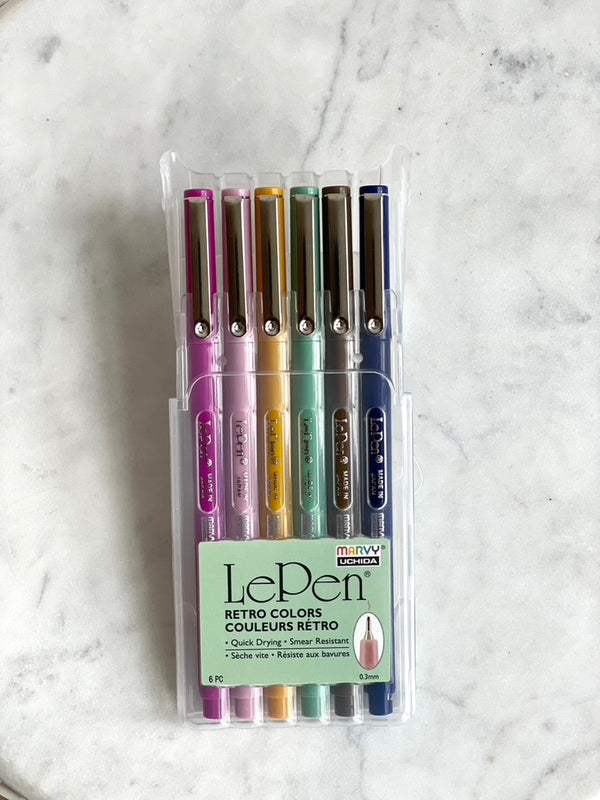 Marvy Le Pen Set of 6, Pastel Colors