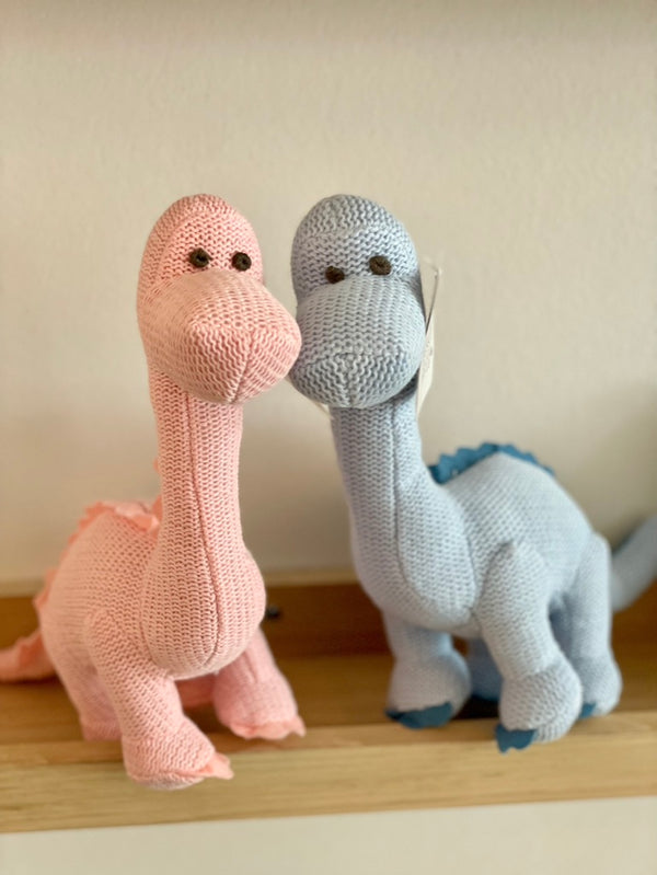 Dinosaur Baby Rattle Diplodocus – Pink – Family of Things