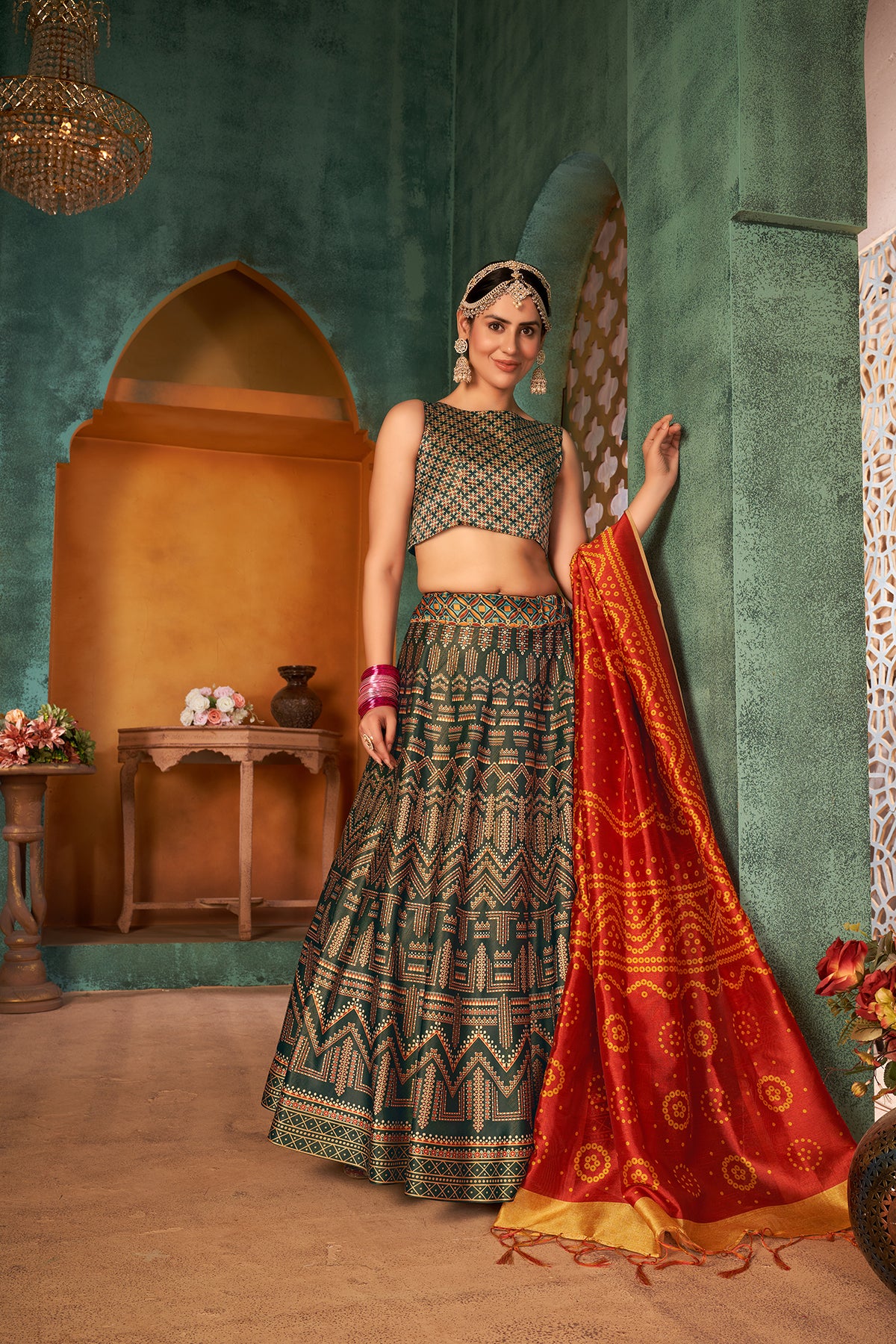 indian silk fabric lehenga choli with net dupatta at Rs 9576 | Designer Lehenga  Choli in Surat | ID: 26560345512