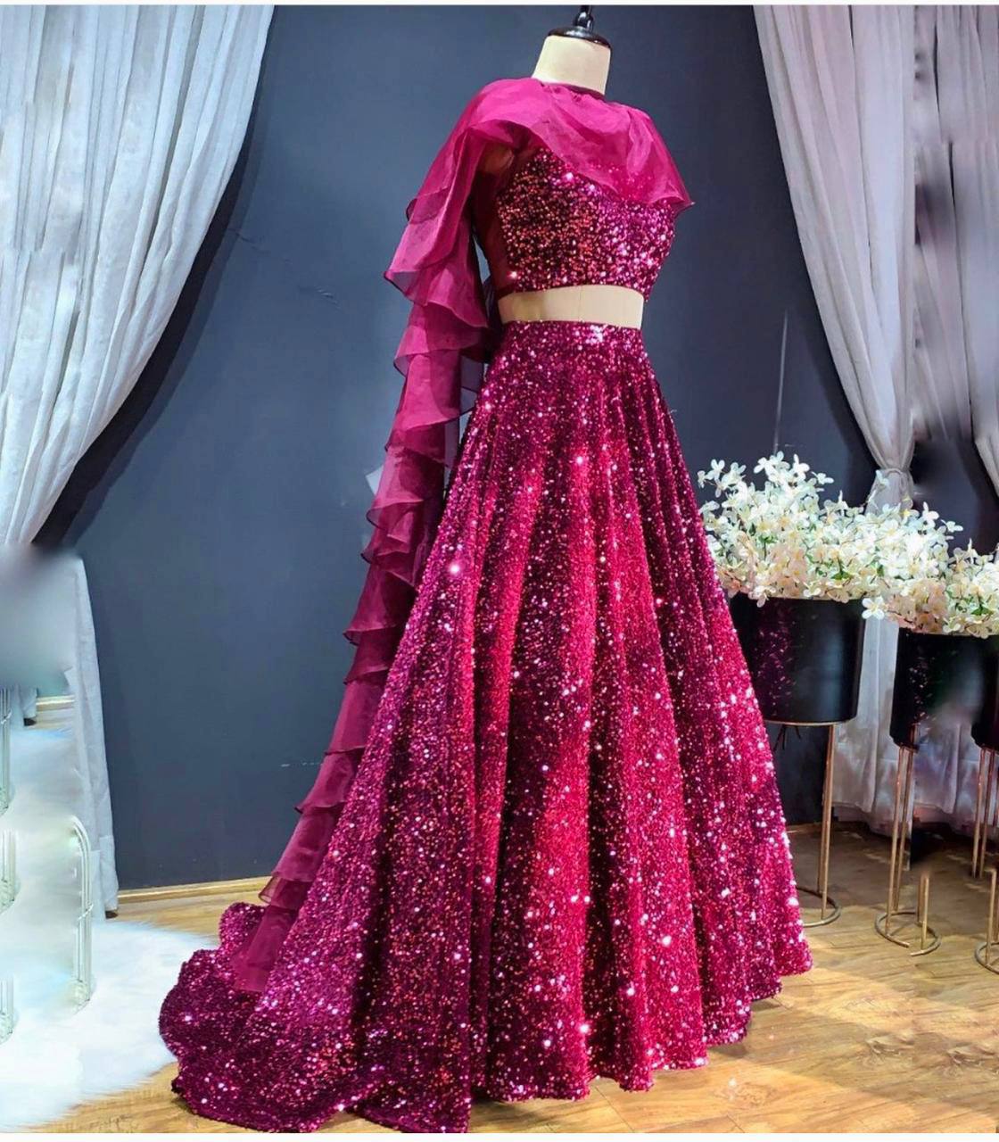 Buy Brown Net Sequence Work Lehenga Choli, Lehenga Choli for USA Women,  Designer Lehenga Choli, Wedding Wear Lehenga Choli, Lehenga, RR-6439 Online  in India - Etsy