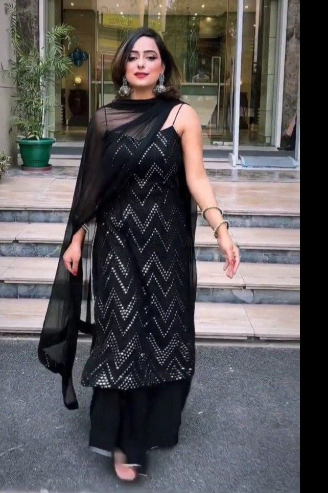 black colour salwar