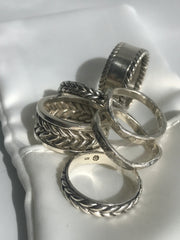 hand made silver rings