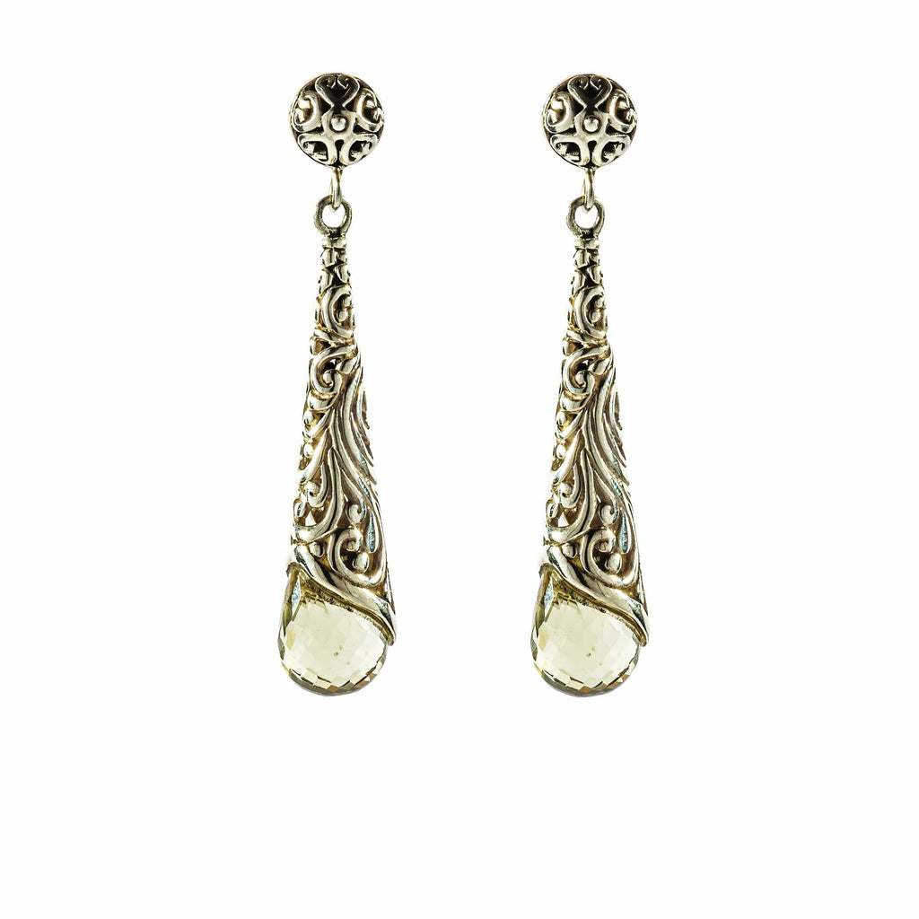 Botanical Daisy Earrings in Lemon Quartz | Cadman Rock – cadmanrock