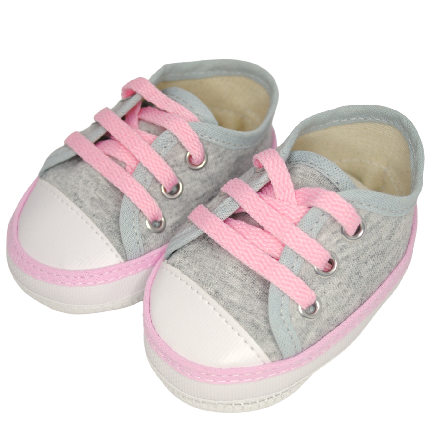 Zapatillas Gris con Rosa