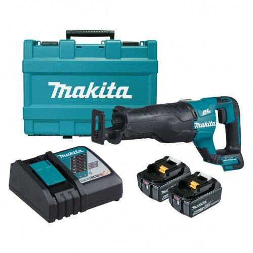 MAKITA DLW140PT2 INGLETADORA PARA METAL 18 Vx2 355 mm - con 2 baterías 5,0  Ah y doble cargador