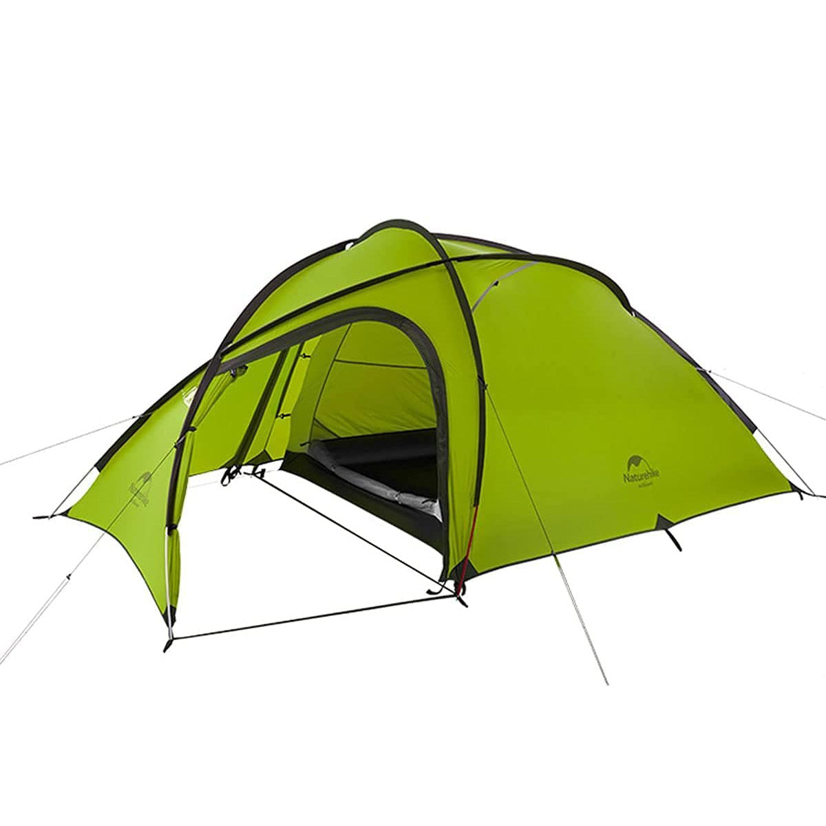 Naturehike Hiby4 4人用キャンプ テント 2020Q1アップグレード版 アウトドア登山テント ゆったり前室 タープスペース付 - 2