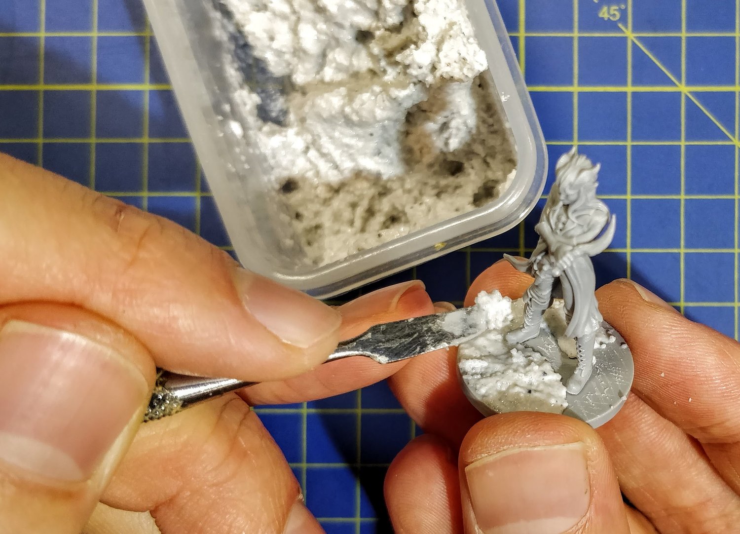 Adding Base Texture Critical Role Miniature