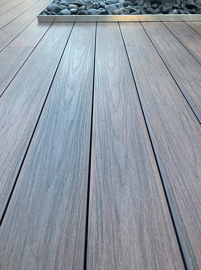 Walnut Composite Decking - Abbey Timber