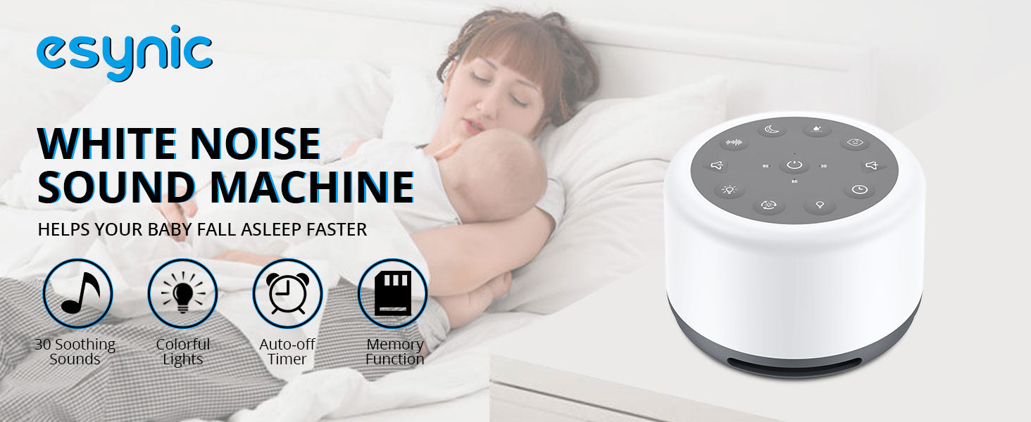 Sound Machine - STYFSCP White Noise Machine with 30 Acyclic