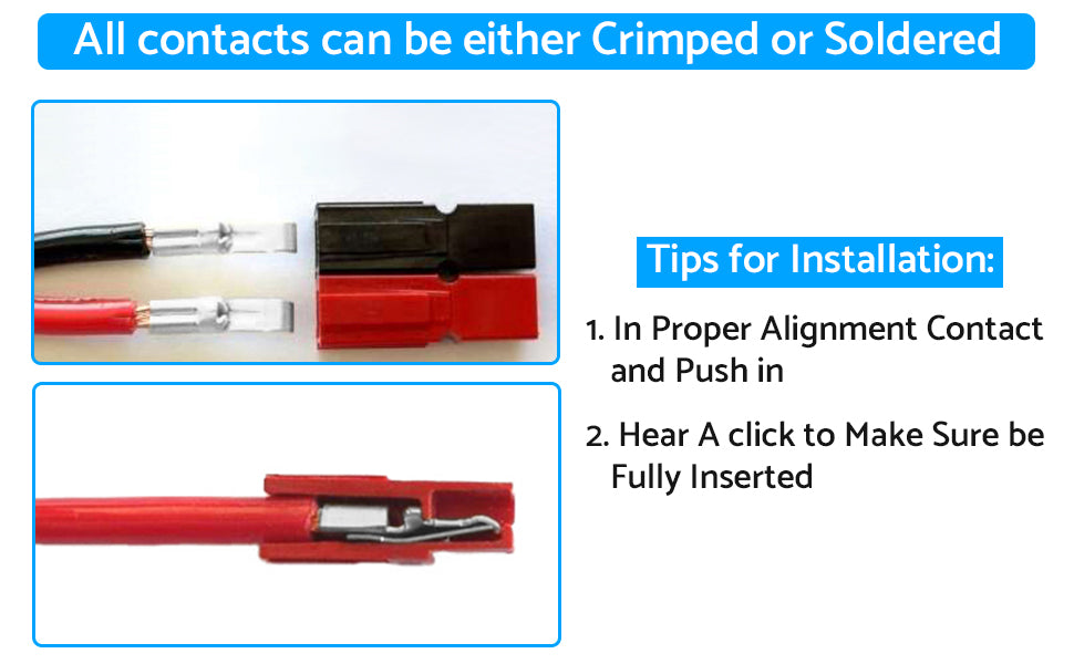 eSynic Professional 20Pcs Quick Battery Connectors