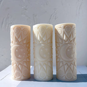 Moon Mandala Silicone Candle Mold - Candles Molds