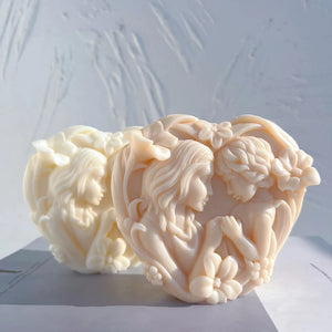 Mother With Baby Silicone Candle Mold - Candles Molds