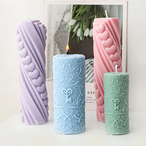 DIY Love Spiral Cylinder Candle Mold Nordic Decor - Candles Molds