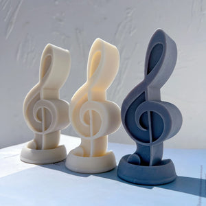 Music Symbol Unique Silicone Candle Mold - Candles Molds