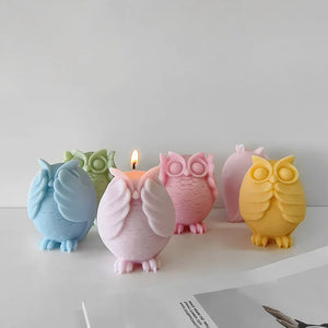 Cartoon Owl Silicone Candle Mold for DIY Aroma Candle - Candles Molds